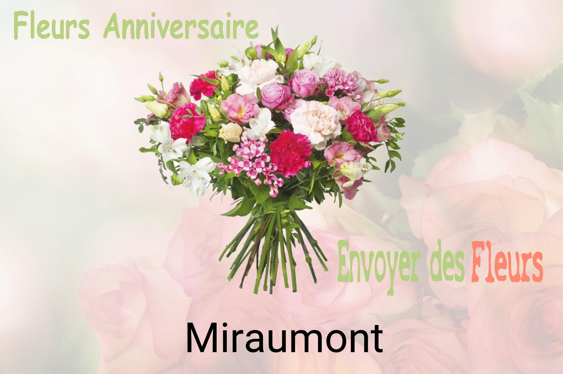Bouquet de fleurs d’anniversaire livré à Miraumont