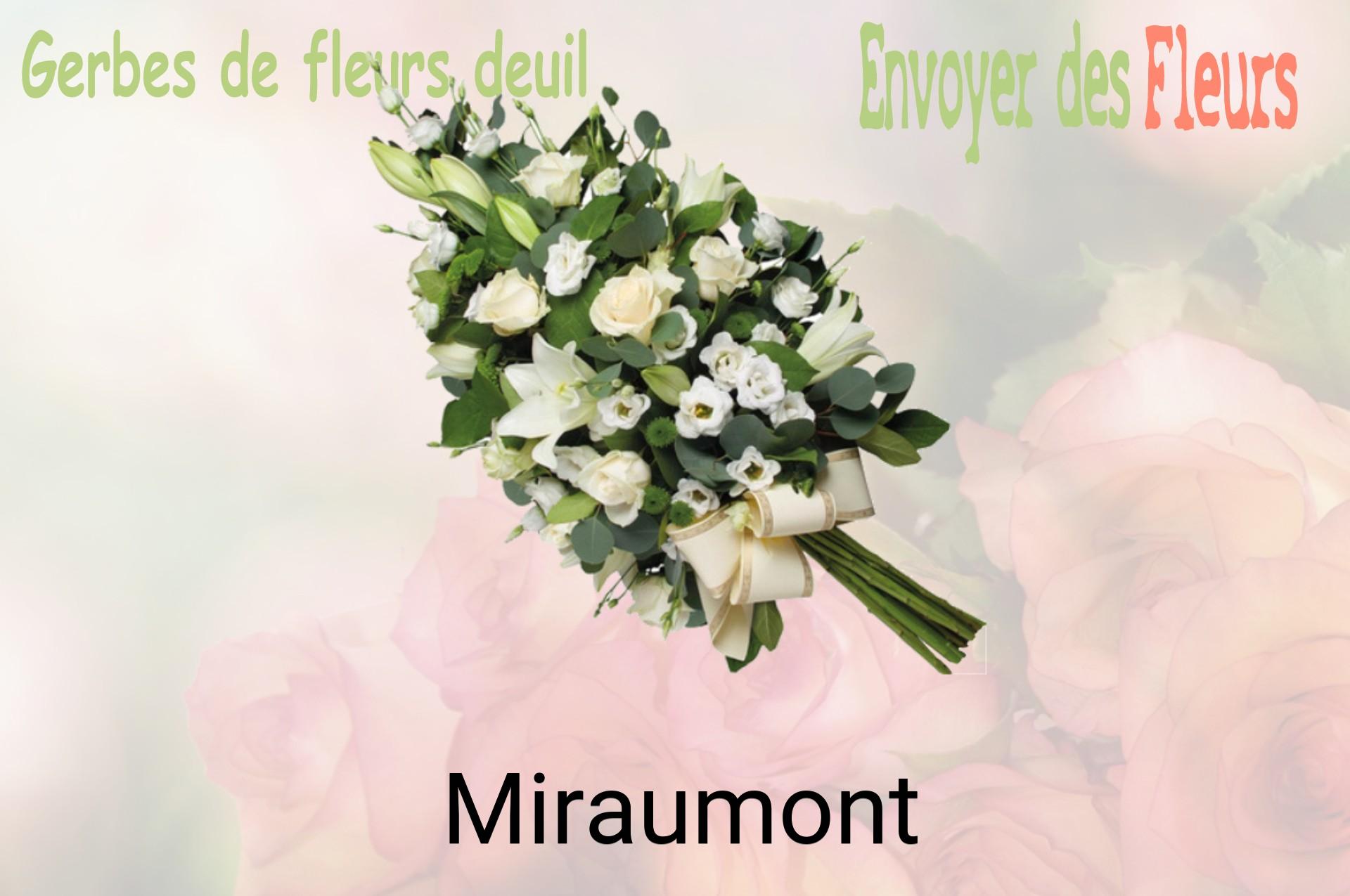 Gerbe de fleurs de deuil livrée à Miraumont